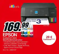 Media Markt Epson EcoTank ET-2925 Multifunktionsdrucker Angebot