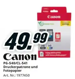Media Markt Canon Druckerpatrone und Fotopapier Angebot
