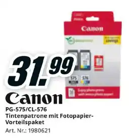 Media Markt Canon Tintenpatrone mit Fotopapier-Vorteilspaket Angebot