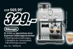 Media Markt DeLonghi EC 9155 La Specialista Arte Espresso Siebträgerautomat Angebot