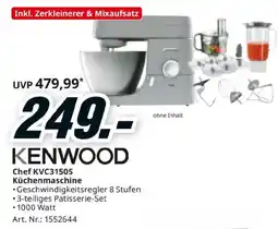 Media Markt Kenwood Chef KVC3150S Küchenmaschine Angebot