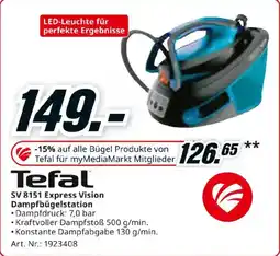 Media Markt Tefal SV 8151 Express Vision Dampfbügelstation Angebot