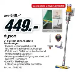 Media Markt dyson V12 Detect Slim Absolute Staubsauger Angebot