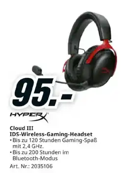 Media Markt HyperX Cloud III IDS-Wireless-Gaming-Headset Angebot