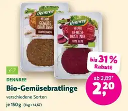 Denn's Biomarkt DENNREE Bio-Gemüsebratlinge Angebot