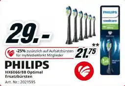 Media Markt Philips HX6066/88 Optimal Ersatzbürsten Angebot