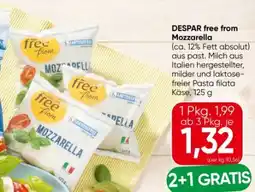 Eurospar Despar free from Mozzarella Angebot