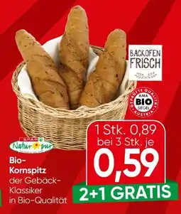 Eurospar Spar Natur pur Bio-Kornspitz Angebot
