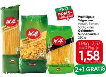 Eurospar Wolf Eigold Teigwaren Angebot