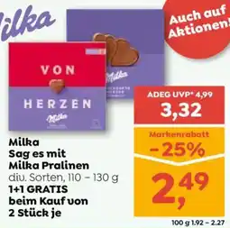 ADEG Milka Sag es mit Milka Pralinen Angebot