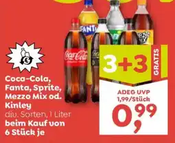 ADEG Coca-Cola, Fanta, Sprite, Mezzo Mix od. Kinley Angebot