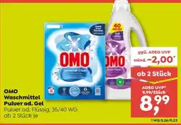 ADEG OMO Waschmittel Pulver od. Gel Angebot
