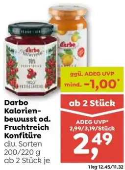 ADEG Darbo Kalorien-bewusst od. Fruchtreich Konfitüre Angebot