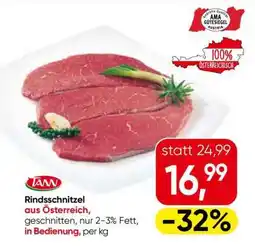 Eurospar TANN Rindsschnitzel Angebot