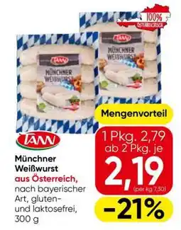 Eurospar TANN Münchner Weißwurst Angebot