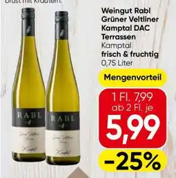 Eurospar Weingut Rabl Grüner Veltliner Kamptal DAC Terrassen Angebot