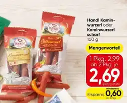 Eurospar Handl Kaminwurzerl oder Kaminwurzerl scharf Angebot
