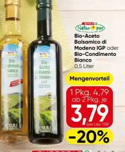 Eurospar Bio-Aceto Balsamico di Modena IGP oder Bio-Condimento Bianco Angebot