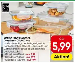 Eurospar SIMPEX PROFESSIONAL Glasdosen Click & Close Angebot