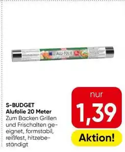 Eurospar S-BUDGET Alufolie 20 Meter Angebot
