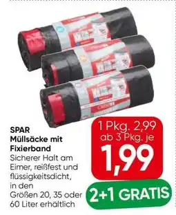 Eurospar SPAR Müllsäcke mit Fixierband Angebot