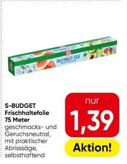 Eurospar S-BUDGET Frischhaltefolie 75 Meter Angebot