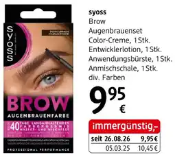 dm syoss Brow Augenbrauenset Angebot