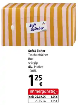 dm Soft & Sicher Taschentücher Box Angebot