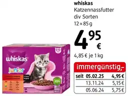 dm whiskas Katzennassfutter Angebot
