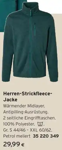 Tchibo Eduscho Herren-Strickfleece Jacke Angebot