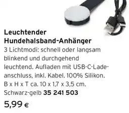 Tchibo Eduscho Leuchtender Hundehalsband-Anhänger Angebot
