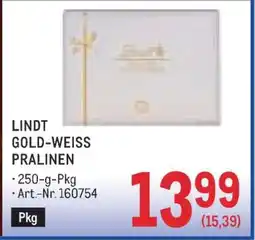 Metro LINDT GOLD WEISS PRALINEN Angebot