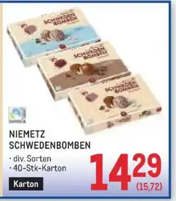 Metro Niemetz Schwedenbomben Angebot