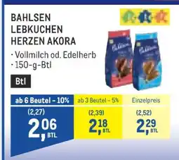 Metro BAHLSEN LEBKUCHEN HERZEN AKORA Angebot