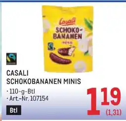 Metro CASALI SCHOKOBANANEN MINIS Angebot