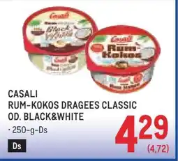 Metro CASALI RUM-KOKOS DRAGEES CLASSIC OD. BLACK&WHITE Angebot