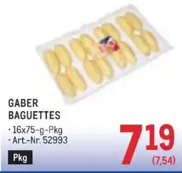 Metro GABER BAGUETTES Angebot