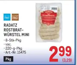 Metro Radatz Rostbratwürstel Mini Angebot