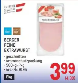 Metro BERGER FEINE EXTRAWURST Angebot