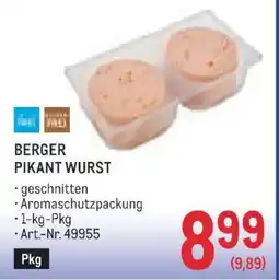 Metro BERGER PIKANT WURST Angebot
