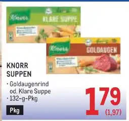 Metro KNORR SUPPEN Angebot