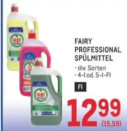 Metro FAIRY PROFESSIONAL SPÜLMITTEL Angebot