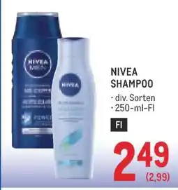 Metro NIVEA SHAMPOO Angebot