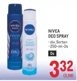 Metro NIVEA DEO SPRAY Angebot