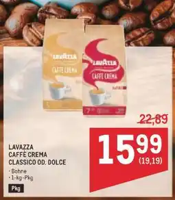 Metro Lavazza Caffè Crema Angebot