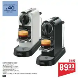 Metro NESPRESSO CITIZ EN167 Angebot