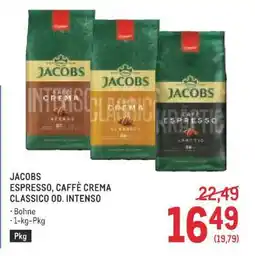 Metro JACOBS ESPRESSO, CAFFÉ CREMA CLASSICO OD. INTENSO Angebot