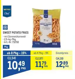 Metro Sweet Potato Fries Angebot