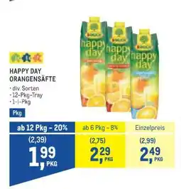Metro Happy Day Orangensäfte Angebot