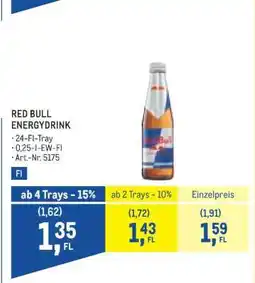 Metro RED BULL ENERGYDRINK Angebot
